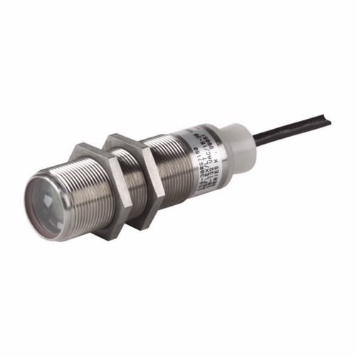 E58-30DP150-HL 3/4-Wire Harsh Duty Photoelectric Sensor, Tubular Shape, 6 in, Red Laser Sensing Beam, 1.6 ms Response, NPN/PNP Output