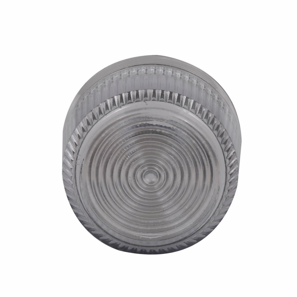 E34H5 Blank Corrosion-Resistant Oiltight/Watertight Indicating Light Lens, 30.5 mm, NEMA 3/3R/4/4X/12/13/IP65 NEMA Rating, Round Shape, Plastic