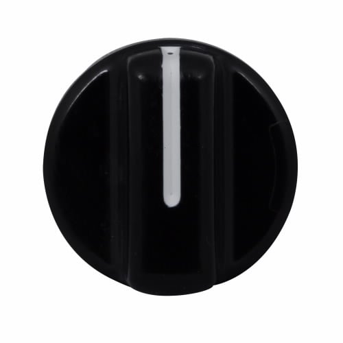 E34K1 Blank Corrosion-Resistant Oiltight/Watertight Operator Knob, 30.5 mm, NEMA 3/3R/4/4X/12/13/IP65 NEMA Rating, Round Shape, Plastic