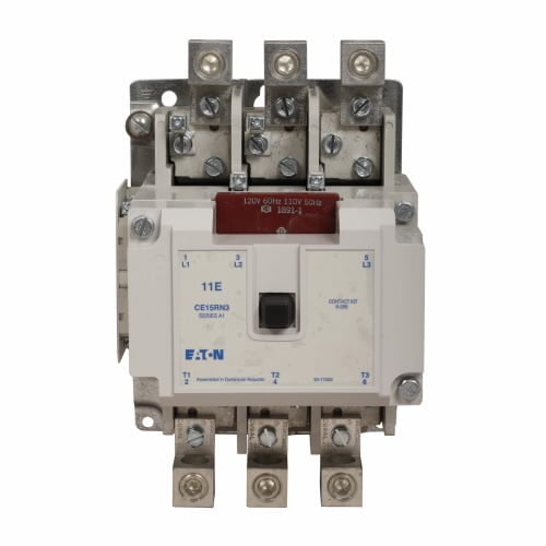 CE15RN3A Freedom Non-Reversing IEC Contactor, 110/120 V AC V Coil, 200 A, 1NO-1NC Contact, 3 Poles