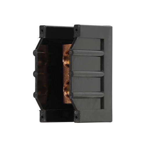 CH16375-1 CH160 Power Distribution Terminal Block, 600 V AC, 420 A, 1 Poles, 2 AWG to 600 kcmil Cu/Al Line, (12) 14 to 4 AWG Cu, 8 AWG Al Load Wire, Thermoplastic