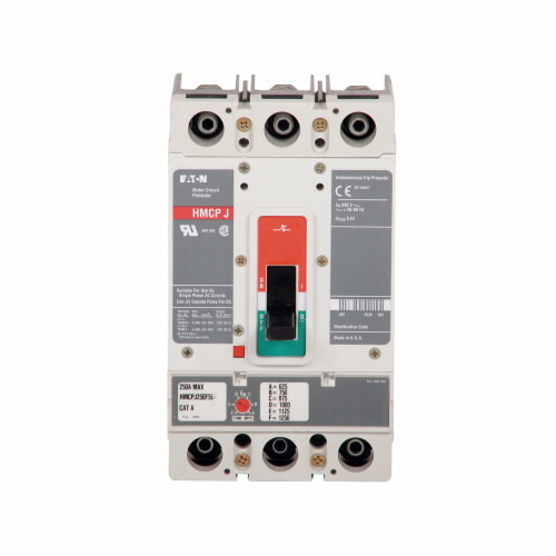 HMCPJ250G5L G Series Type HMCP Motor Circuit Protector, 600 V AC/250 V DC, 250 A, 3 Poles, Magnetic Trip