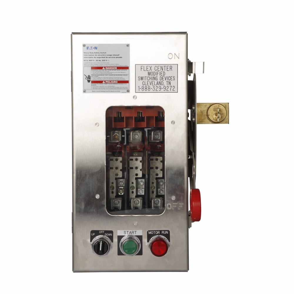 DH361NWKW K Series Corrosion-Resistant Fusible Heavy Duty Single Throw Safety Switch, 600 V, 30 A, 7-1/2 hp, 10 hp, 15 hp, 20 hp, 3PST Contact, 3 Poles