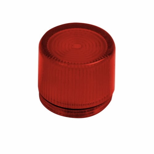 E34V2 Blank Corrosion-Resistant Oiltight/Watertight Pushbutton Lens, 1 in L x 0.8 in W x 1 in H, NEMA 3/3R/4/4X/12/13/IP65, Round, Plastic