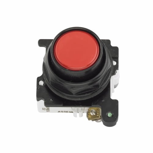 E34PB2-53X Corrosion-Resistant Oil/Watertight Non-Illuminated Pushbutton, 30.5 mm, 1NO Contact, Red