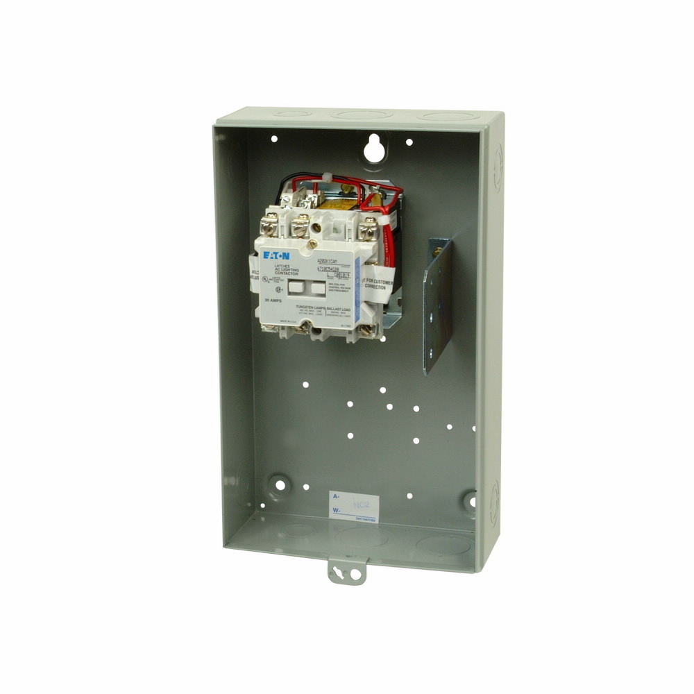 ECL03B1H4A CN35 Non-Combination Electrically Held Lighting Contactor, 277 V AC V Coil, 20 A, 1NO Contact, 4 Poles