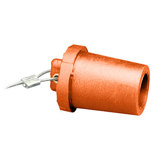 17P21-O Male Taper Nose Protective Cap, For Use With 17 and 23 Series Cam Type Connector, TPV, Orange
