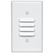 88080 Standard Size Combination Wall Plate, 1 Gangs, 2-3/4 in W x 4-1/2 in H, Thermoset, White