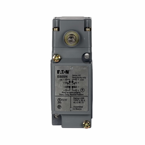 E50NN2 Assembled Heavy Duty Special Purpose Limit Switch, 240 V AC/250 V DC, 1/10 A, Rotary Actuator, 2NO-2NC Contact