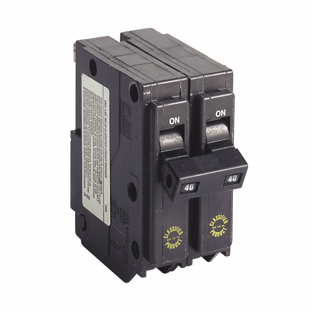 CHQ240 Miniature Circuit Breaker, 40 Amp, 2 Pole, 120/240V