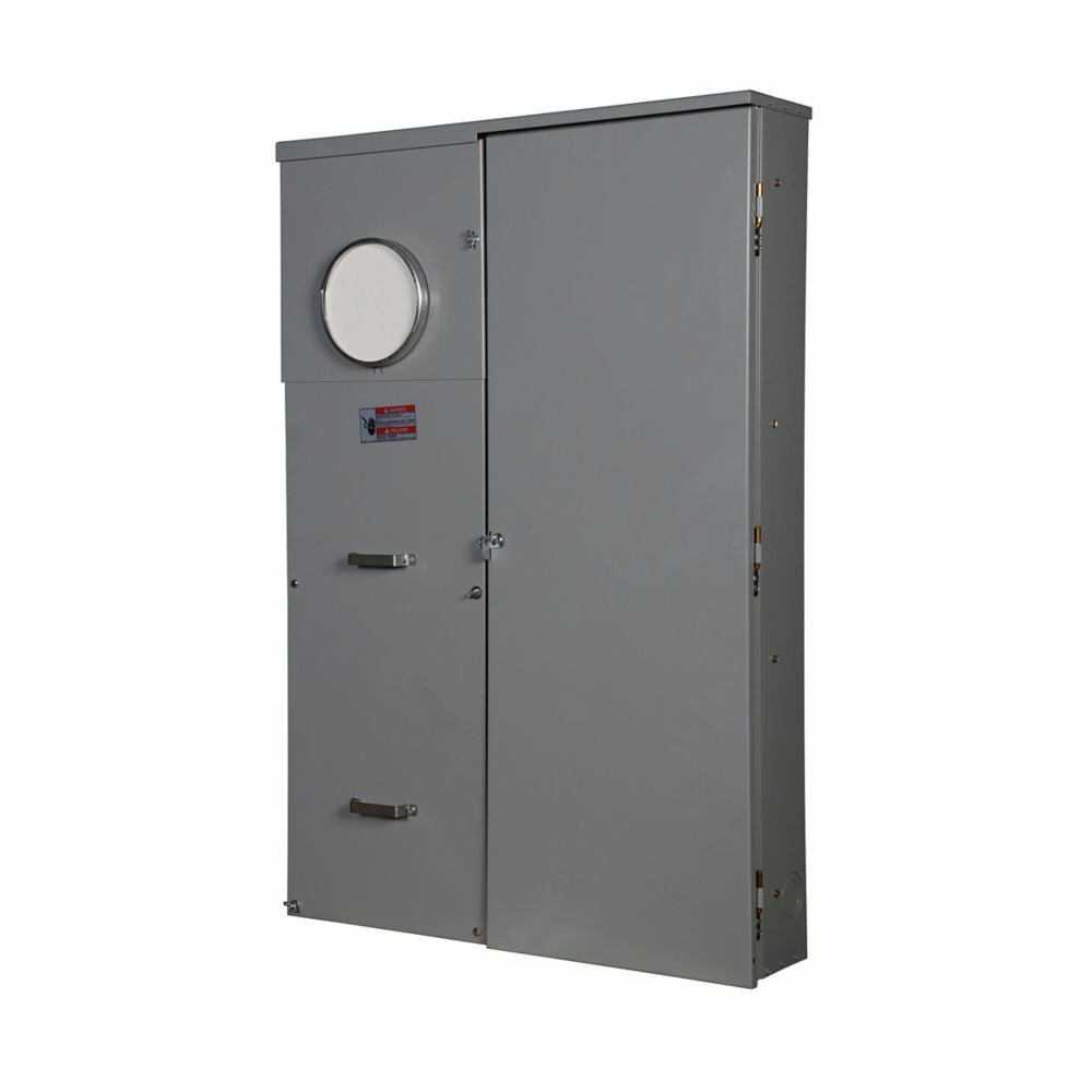 HP40SH 1-Phase 1-Socket 40-Space Underground Feed House Panel, For Use With CSR2200 Main Circuit Breaker and Type BR/BRH/BWH Secondary Main Circuit Breaker, 400 A at 120/240 V AC, 10/22 kA Interrupt Rating, NEMA 3R Enclosure, Surface Mount