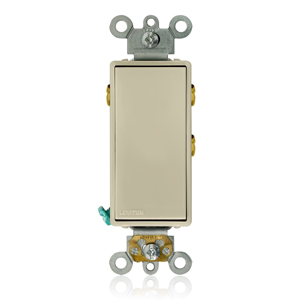 5685-2I Self-Grounding AC Quiet Switch, 120/277 V AC, 15 A, 1/2 hp, 2 hp Power Rating, SPDT Contact