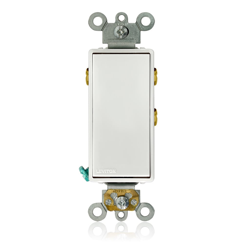5685-2W Self-Grounding AC Quiet Switch, 120/277 V AC, 15 A, 1/2 hp, 2 hp Power Rating, SPDT Contact