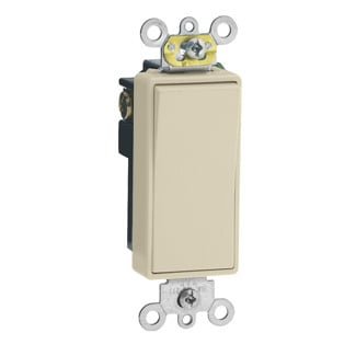 5691-2I Self-Grounding AC Quiet Switch, 120/277 V AC, 15 A, 1/2 hp, 2 hp Power Rating