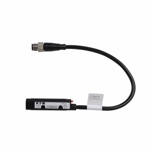 13104AS0333 Comet 3/4-Wire Forward Viewing Photoelectric Sensor, Tubular Shape, 9 in, Red Laser Sensing Beam, 1/3.5 ms Response, NPN/PNP Open Collector Output