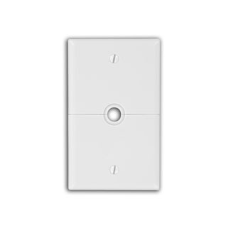 N751-I Combination Sectional Telephone/Cable Wall Plate, 1 Gangs, Thermoplastic Nylon, Ivory