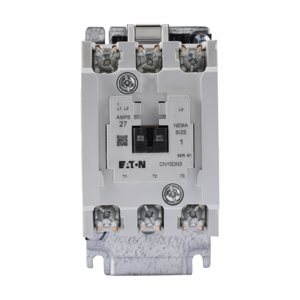 CN15DN3TB Freedom 1/3-Phase Non-Reversing NEMA Contactor, 24 V AC V Coil, 27 A, 3 Poles