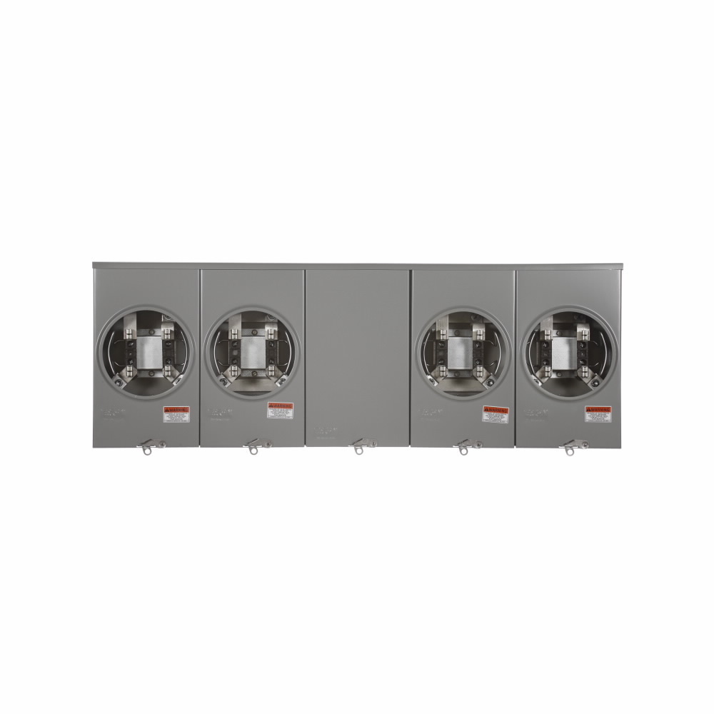 UT4R2352TCH Meter Socket, 4 Position, 200 Amp, Hub Opening, UL Grounding