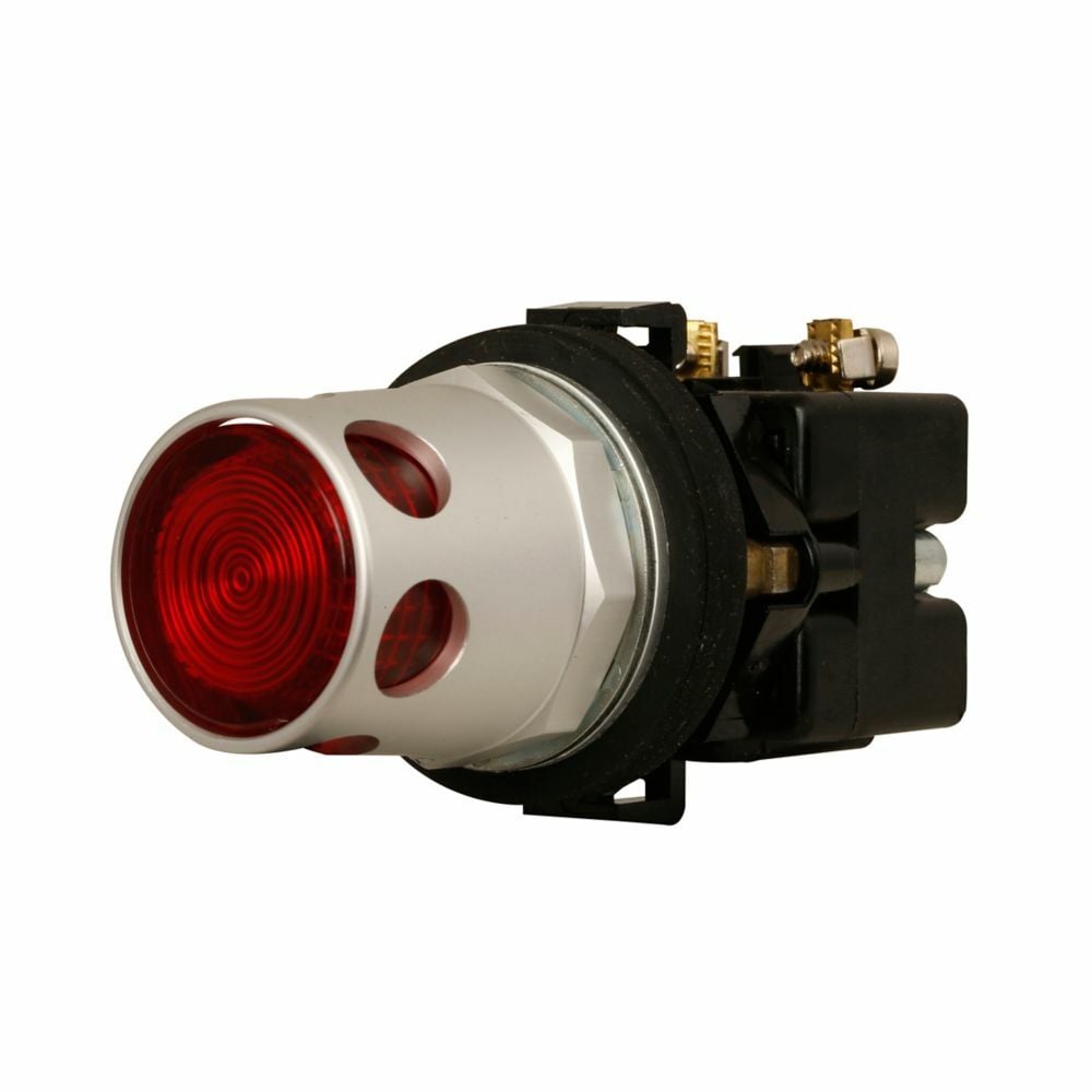 HT8GDAABV7 Oil/Watertight Illuminated Pushbutton, 30.5 mm, 1NO-1NC Contact, Amber