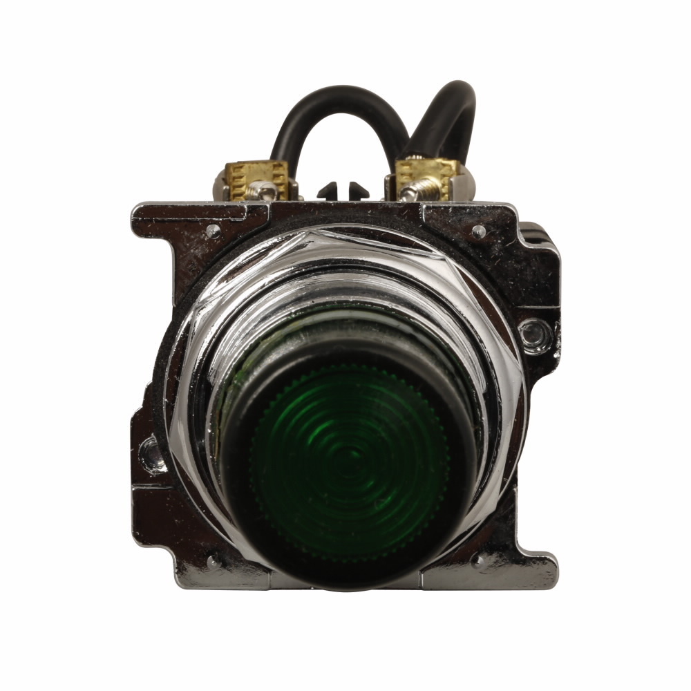 10250T297LGP2A 10250T Full Voltage Heavy Duty Oiltight Watertight PresTest Actuator Indicating Light, 120 V AC, 0.5 A, Fresnel Lens, Panel Mount