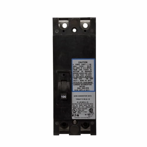 CHH2200H2X Type CH Standard Tenant Main Circuit Breaker, 120/240 V AC, 200 A, 25 kA Interrupt, 2 Poles