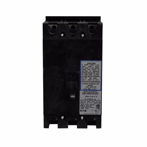 CHH3200H2X Type CH Tenant Main Circuit Breaker, 120/208Y V AC, 200 A, 25 kA Interrupt, 3 Poles, Thermal Magnetic Trip