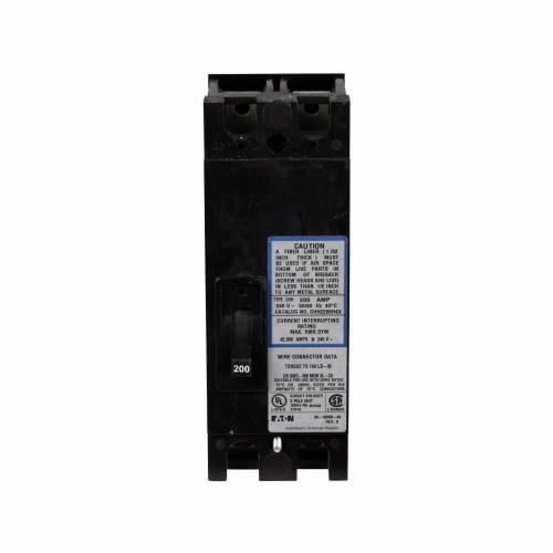 CHH2125H4X Type CH Tenant Main Circuit Breaker, 120/240 V AC, 125 A, 42 kA Interrupt, 2 Poles, Thermal Magnetic Trip