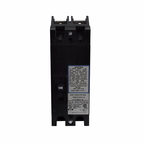 CHH2125X Type CHH Tenant Main Circuit Breaker, 120 to 240 V AC, 125 A, 100 kA Interrupt, 2 Poles
