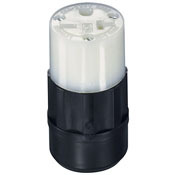 5669-CY Cable Mount Grounding Straight Blade Connector, 250 V AC, 15 A, 2 Poles, 3 Wires, White/Yellow
