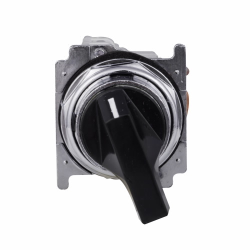10250T46LB Assembled Heavy Duty Non-Illuminated Selector Switch, 30.5 mm, 2NO-2NC Contact, Black