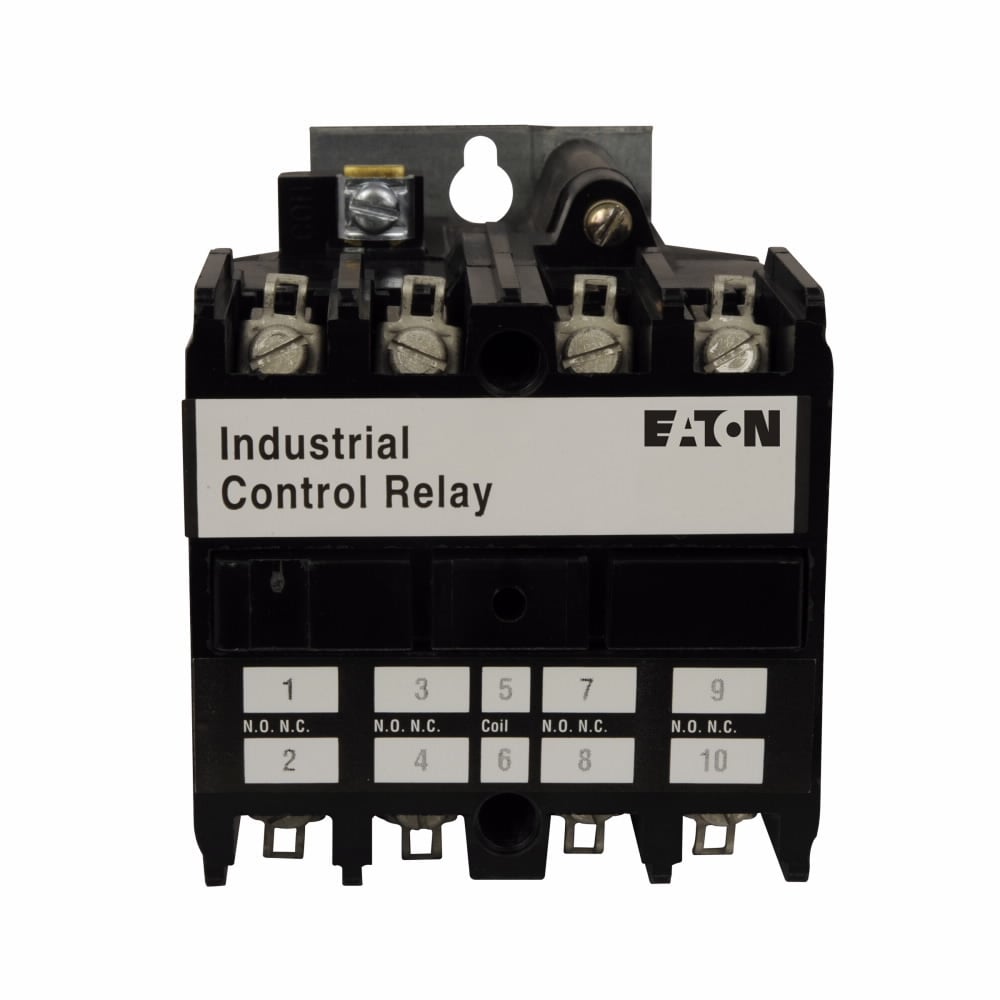 AR4A Convertible Contact Machine Tool Industrial Control Relay, 10 A, 110/120 V AC Coil