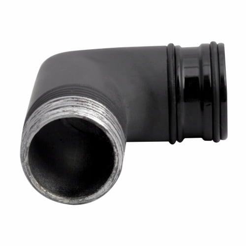 E26BRU Right Angle Extension Tube, 20 mm Dia, 63.5 mm L Extension, For Use With Standard E26 Stacklights Light Mounting Base, 3/4 in NPT Threaded Hub, Aluminum