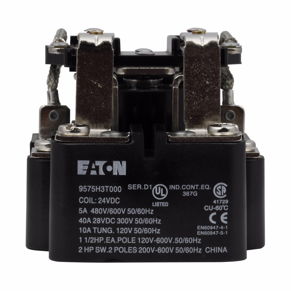 9575H3T000 9575H Series 3000 Fixed Contact Open Style Type AA General Purpose Relay, 10 A, 2 Form C DPDT Contact, 24 V DC V Coil
