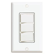 1755-2W Decora Traditional 3-Way Grounding Combination Switch With Grounding Lead Screw Terminal, Push-In Wiring, 15/20 A, 120 V AC, 1 Poles