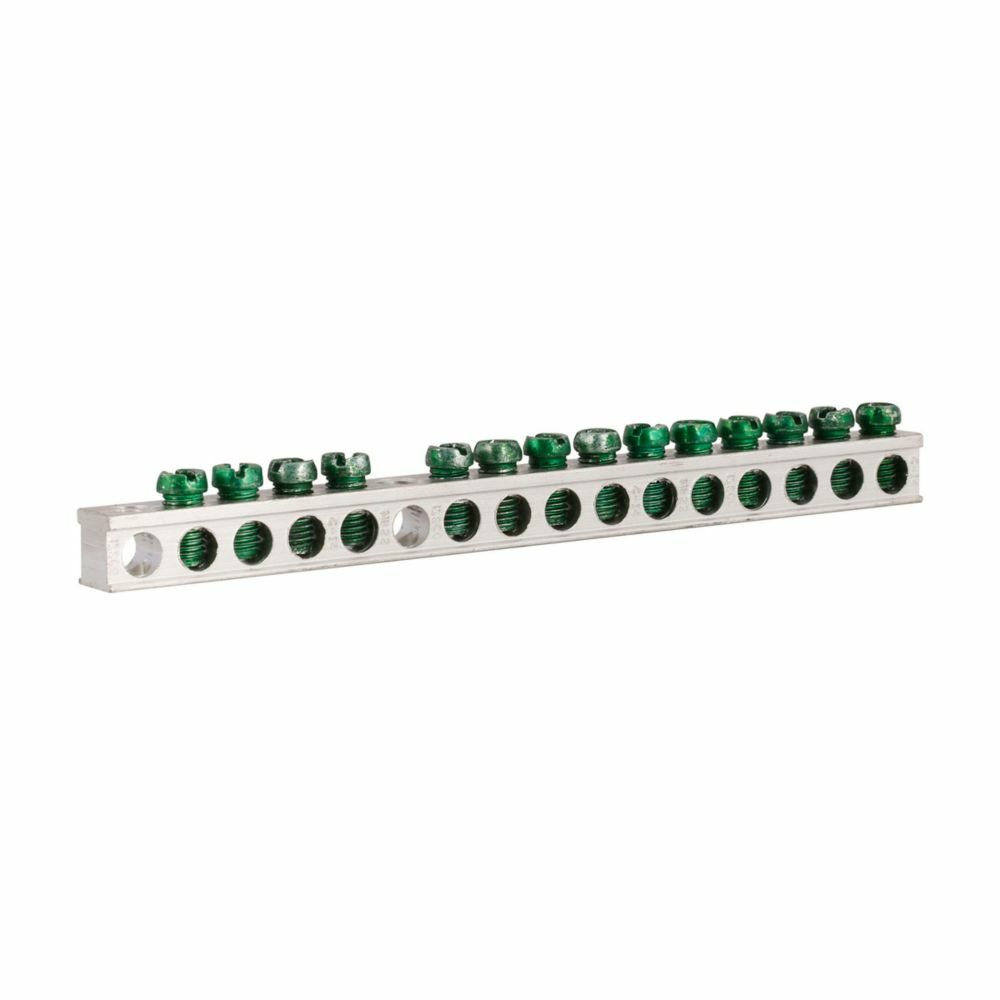 GBK14CS Ground Bar Kit, 14 Terminals, For Use With GBK Series Type CH 3/4 in Loadcenter and Main Circuit Breaker