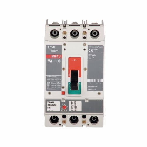 HMCPJ250F5L G Series Type HMCP Motor Circuit Protector, 600 V AC/250 V DC, 250 A, 3 Poles, Magnetic Trip