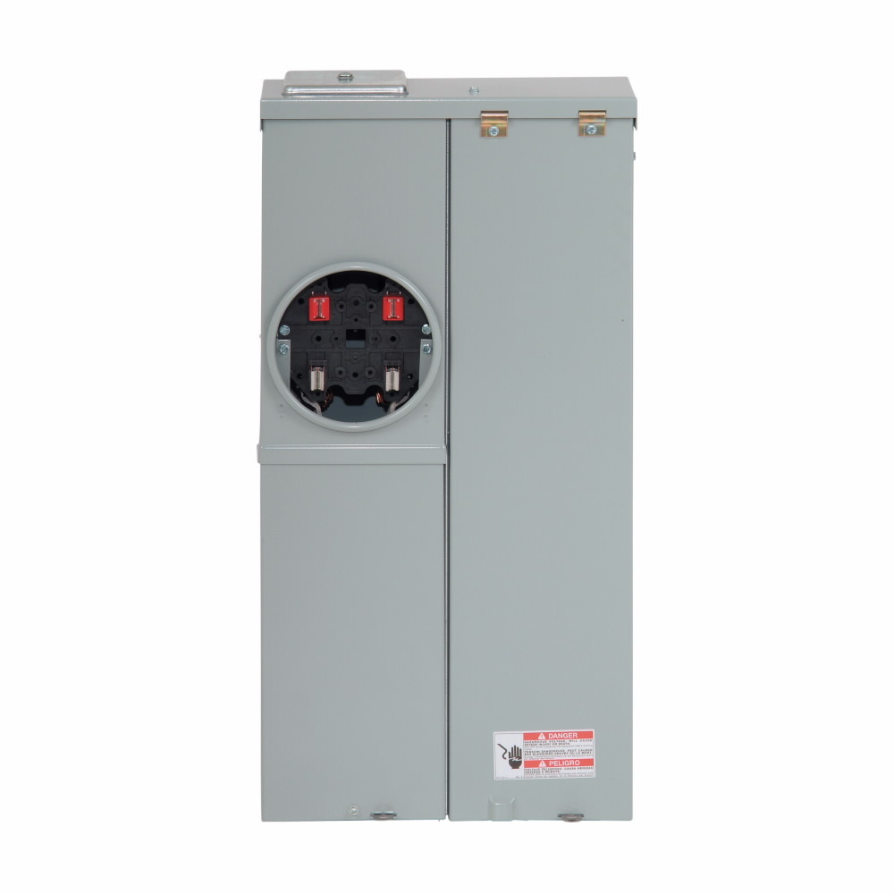 MBER48B200BTS Type BR EUSERC Residential Meter Breaker, 200 Amp, 1 Phase, Ringed, 4 Jaw, 1 Socket, OH, UG, 120/240V