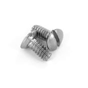84400-PRT Oval Head Milled Slot Replacement Screw, #6-32 x 5/16 in L, For Use With Wallplate, Stainless Steel