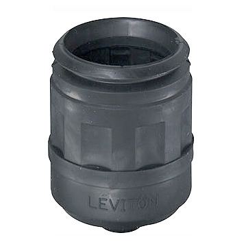 6031 Weather Resistant Locking Plug Boot, For Use With Locking Plug, 20/30 A, 3-Wire, Thermoplastic Elastomer, Black