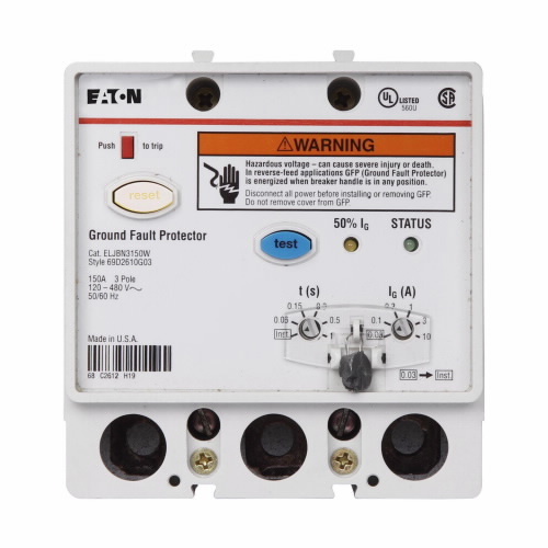 ELJBN3150W Earth Leakage Circuit Breaker, 150 Amp, 3 Pole, 480V