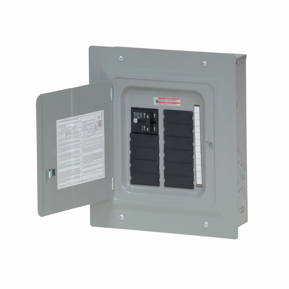 BR1020B100F11 1-Phase Main Circuit Breaker Loadcenter, 120/240 V AC, 100 A, 20 Poles, 10 kA Interrupt