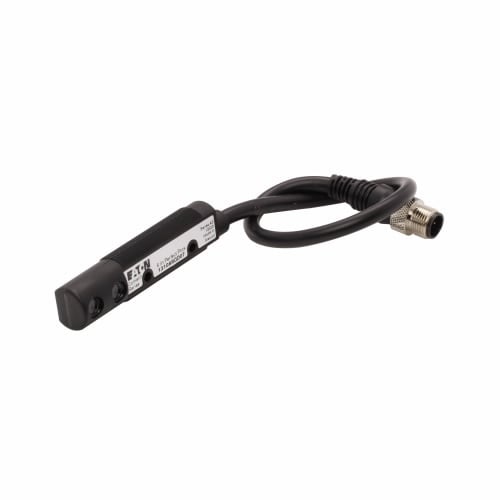 13108RQD07 Comet 3/4-Wire Right Angle Photoelectric Sensor, Tubular Shape, 6 in, Visible Red Sensing Beam, 1 ms Response, NPN/PNP Open Collector Output