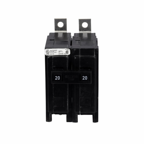 QBHW2020H Miniature Circuit Breaker, 20 Amp, 2 Pole, 240V
