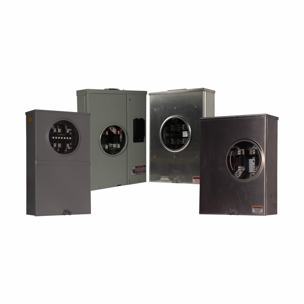 USTS81BCH Meter Socket Instrument-rated, Socket 20 Amp, OH, UG, Hub Opening, 8 Jaw, Factory Wired Test Switch, 600V, 1 Socket