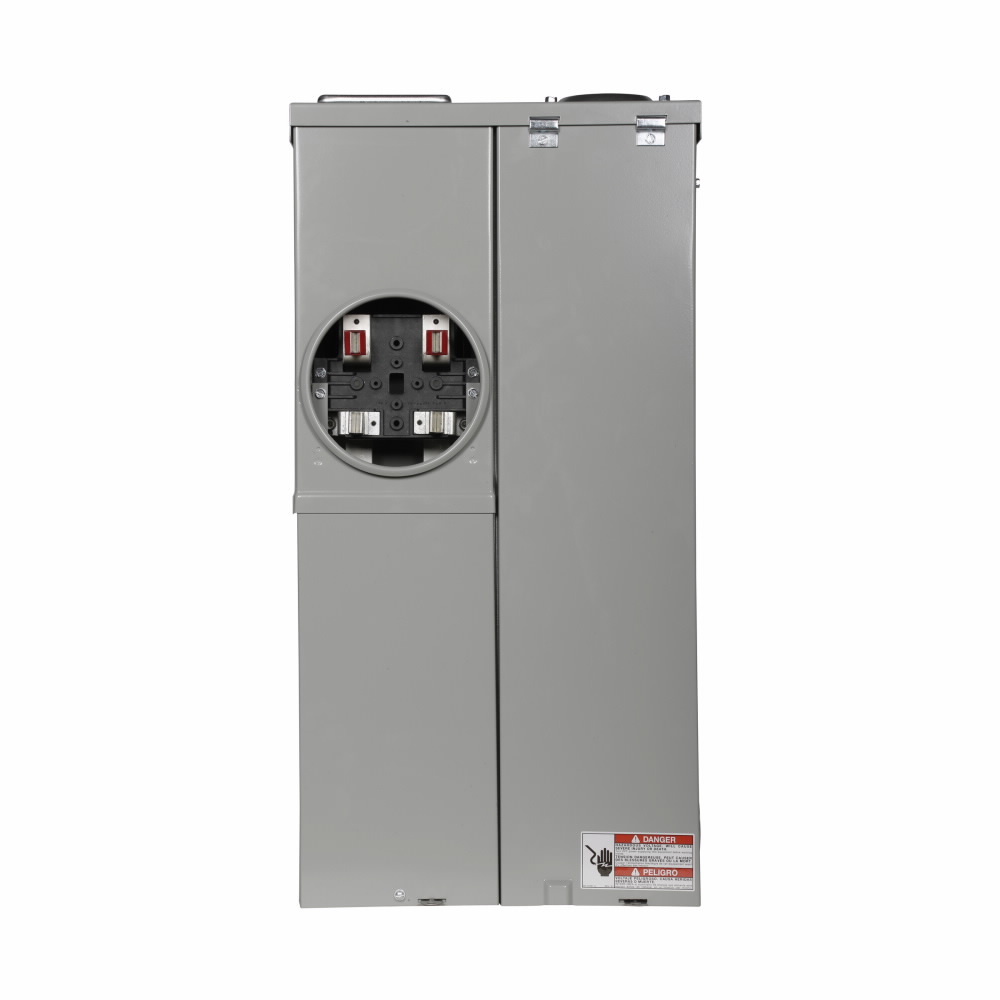 MBE88B200BTS Type BR EUSERC Residential Meter Breaker, 200 Amp, 1 Phase, Ringed, 4 Jaw, 1 Socket, OH, UG, 120/240V