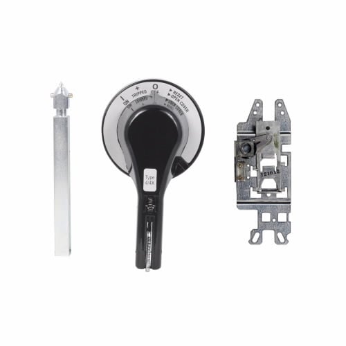 HM2R06 Handle Mechanism, NEMA 1/3R/12 NEMA Rating, Rotary Handle Handle/Operation, Through-The-Door Handle Mounting, For Use With C Series J Frame Molded Case Circuit Breaker