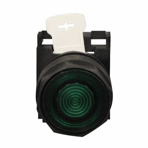 E22NB5 E22 Heavy Duty Non-Metallic Illuminated Pushbutton Operator, 25 mm, Flush Operator, Momentary Contact, White