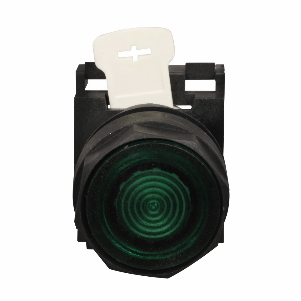 E22NB9 Heavy Duty Illuminated Pushbutton Operator, 25 mm, Flush Operator, Momentary Contact, Amber