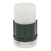 2693 3-Phase Non-Grounding Cable Mount Locking Connector, 600 V AC, 30 A, 3 Poles, 3 Wires, Black/White