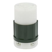 2683 3-Phase Non-Grounding Cable Mount Locking Connector, 480 V AC, 30 A, 3 Poles, 3 Wires, Black/White